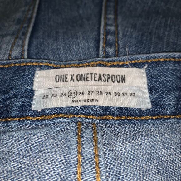 One X Teaspoon Awesome Baggies Jeans Destroyed sz 25 - Picture 11 of 13